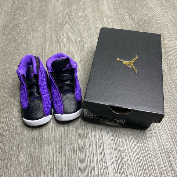 Air Jordan 13 Retro Purple Venom TD Shoe Size 6c Purple FD4647-501